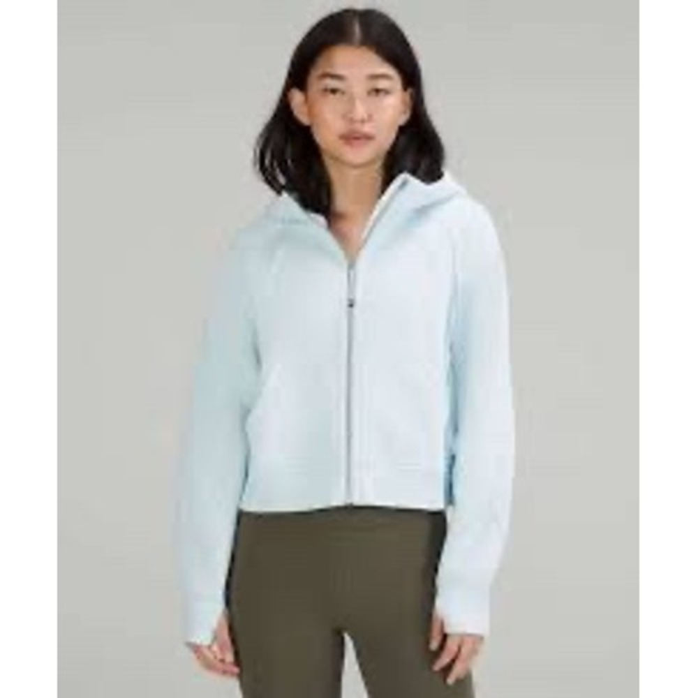 Lululemon Scuba Oversized Full Zip Hoodie Blue XS/S, powder blue
